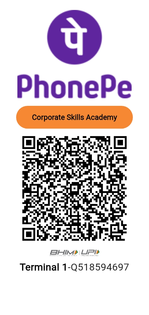 Scan to Pay via UPI - PhonePe Corporate Skills Academy